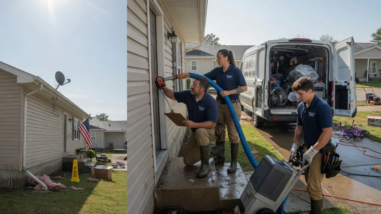 Ceiling Water Damage Restoration in Kenefic, OK near me